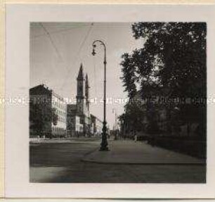 Die Münchner Ludwigstraße mit Blick in südliche Richtung