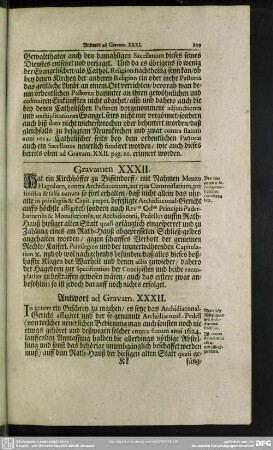 Gravamen XXXII.