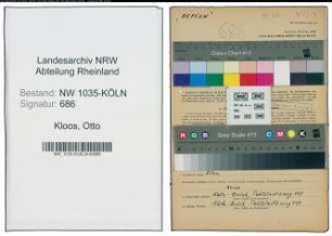 Entnazifizierung Otto Kloos , geb. 01.04.1901 (Kaufmaennischer Angestellter)