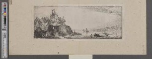 [Flußlandschaft mit Burg]