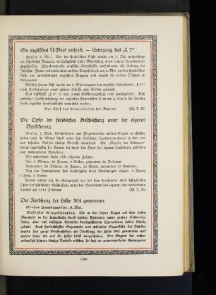 Ein englisches U=Boot versenkt. - Untergang des "L 7".