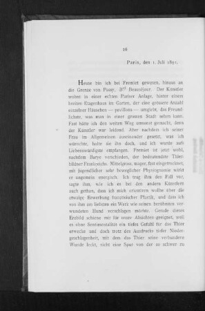 Paris, den 1. Juli 1891.