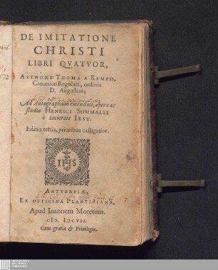 De Imitatione Christi : Libri Qvatvor