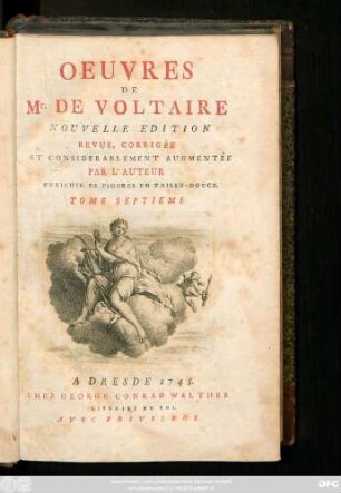 T. 7: Oeuvres De Mr. De Voltaire