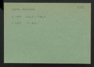 Curth, Heinrich