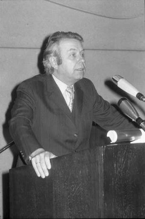 Haushaltsdebatte über den Etatentwurf 1974 im Karlsruher Stadtrat