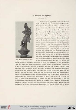 Zu Bronzen aus Ephesos