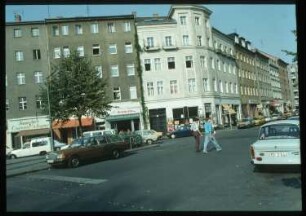Diapositiv: Heinrichplatz, Mariannenstraße, Oktober 1991