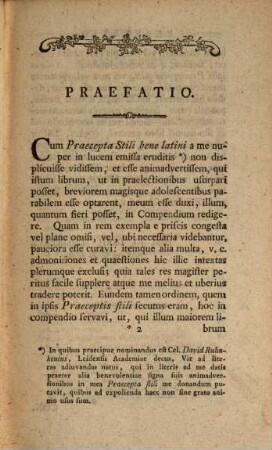 Compendium praeceptorum stili bene latini