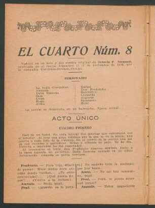 El cuatro Núm. 8