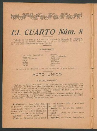 El cuatro Núm. 8