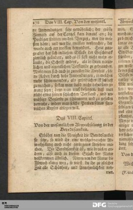 Das VIII. Capitel. Von der wesentlichen Abwechselung in der Beredtsamkeit.