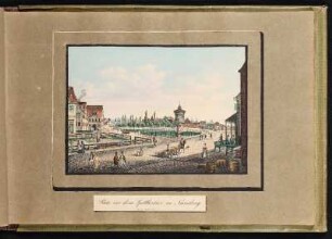Platz vor dem Spittlerthor in Nürnberg. - Am Plärrer, Nürnberg; Spittlertor, Nürnberg