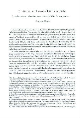 16-38 Trinitarische Ekstase - göttliche Liebe