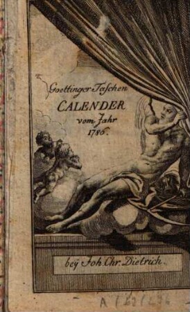 Göttinger Taschen Calender Für das Jahr .... 1786