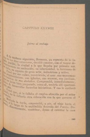 Capítulo XXXVIII - Jaime al trabajo