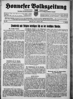 Honnefer Volkszeitung. 1889-1978