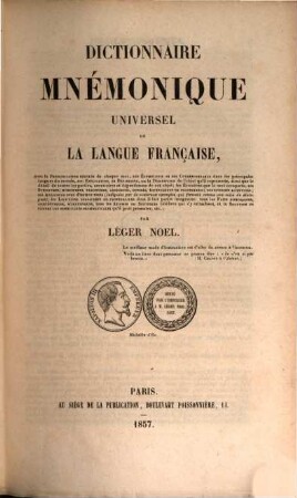 Dictionnaire mnémonique universel de la langue française