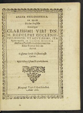Arena Philosophica