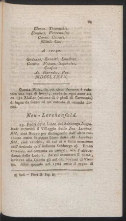 [Fuori delle Linee di Lerchenfeld]