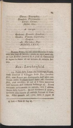 [Fuori delle Linee di Lerchenfeld]