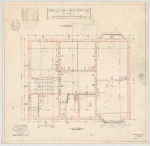 Thiersch, Friedrich von; München; Wohnhausneubau Lipps - Grundriss 2. OG