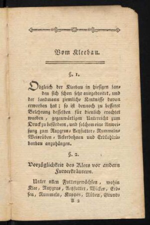 3-33, Vom Kleebau