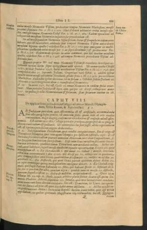 Caput VIII. De applicatione periodorum Calippi ad annos Mundi, Olympiadum, Urbis Romae, & Nabonassari.