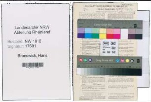Entnazifizierung Hans Bronswick , geb. 14.05.1912 (Fahrer)