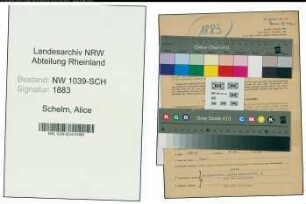 Entnazifizierung Alice Schelm , geb. 04.03.1920 ()