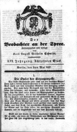 18. Stueck, 3. Mai 1857