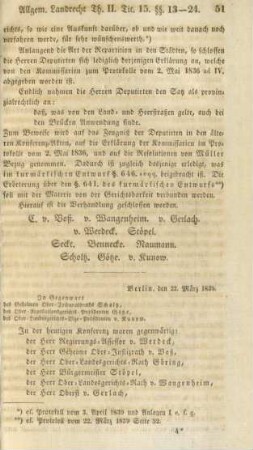 Berlin, den 22. März 1839