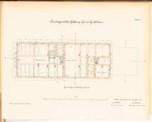 Amtsgerichtsgefängnis, Grottkau: Grundriss DG 1:100