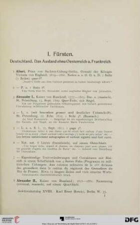 Fürsten (Nr. 1-157)
