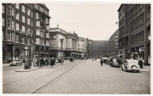 Staatsoper, Hamburg: Außenansicht Eingangsfront vor dem Krieg