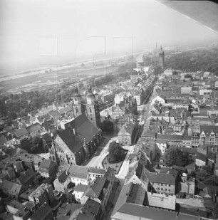 Altstadt von Wittenberg : Blickrichtung Westen zur Schlosskirche