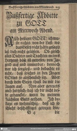 Bußfertige Abbitte am Mittwoche