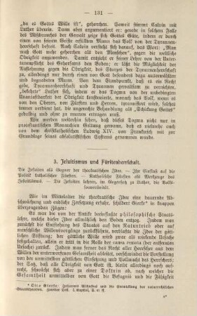 3. Jesuitismus und Fürstenherrschaft.