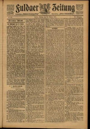 Zweite Ausgabe vom Freitag, den 13. Oktober 1905.