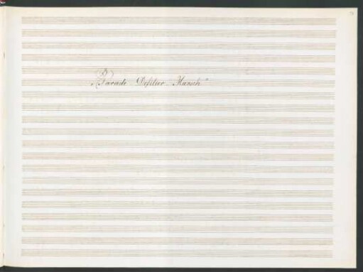Parade-Defilier-Marsch; brasses; Es-Dur