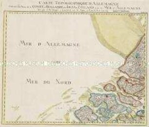 Grand Atlas . Bl. 19 (Holland, Nordsee): Contenant une Partie de la Comté d'Hollande, des Isles de Zeeland et de la Mer d'Allemagne
