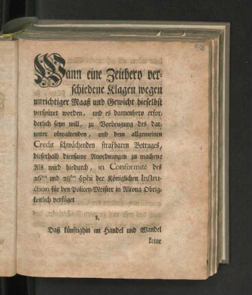 [Placat betreffend die Stempelung der Ellen, Maaße und Gewichte.]