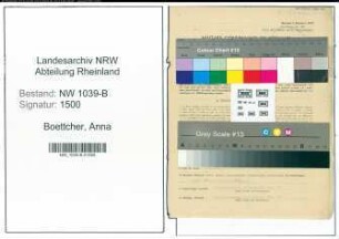 Entnazifizierung Anna Boettcher , geb. 07.11.1903 (Angestellte)