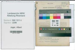 Entnazifizierung Albert Jager , geb. 12.01.1900 (Postsekretaer)