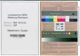 Entnazifizierung Gustav Stapelmann , geb. 05.08.1901 (Kaufmann)