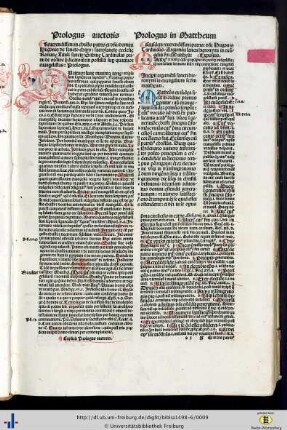 Prologus Sancti Hieronymi in Matthaeum.