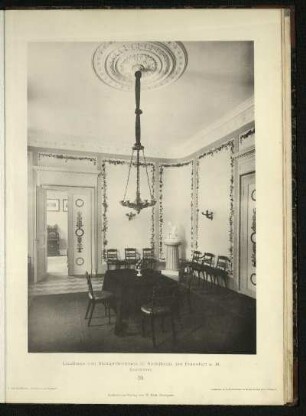 Tafel 39. Esszimmer.