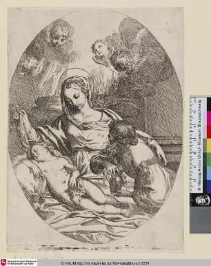 [La Ste. Vierge et la Madelaine; Maria und Maria Magdalena betrachten das schlafende Christuskind]