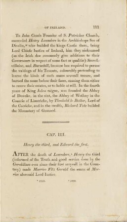 Cap. IV. Henry the third, and Edward the first