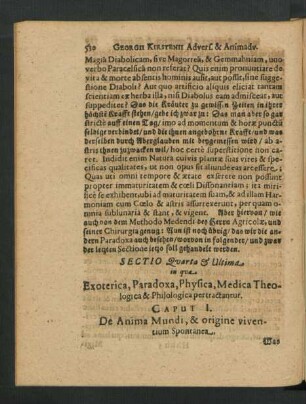 Caput I. De Anima Mundi, & origine viventium Spontanea.